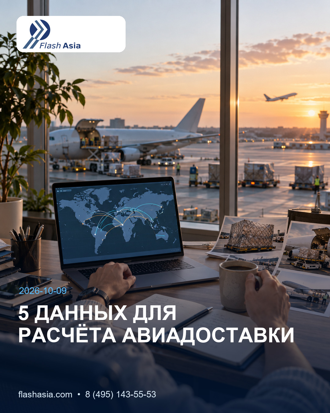 Иллюстрация к новости: Для предварительного расчёта авиадоставки не нужен большой пакет документов. На первом этапе достаточно пяти групп данных: